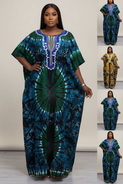 Blue Green Kaftan