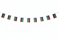South Sudan flag bunting – white background