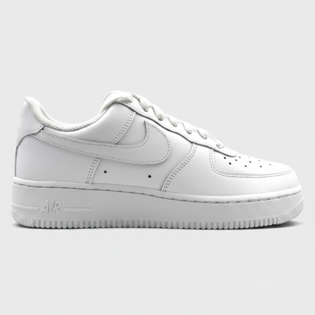 Nike Air Force 1 White – grey studio background