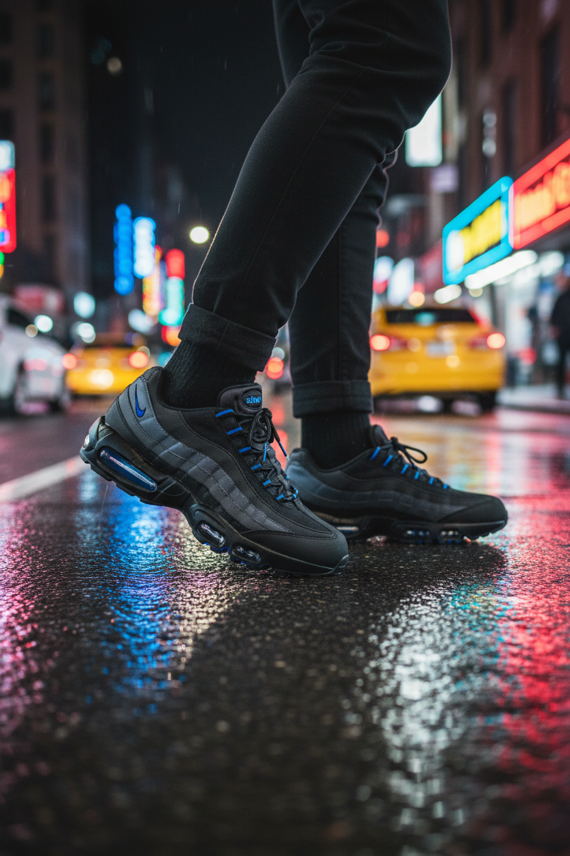 Nike Air Max 95 Big Bubble – on foot city night
