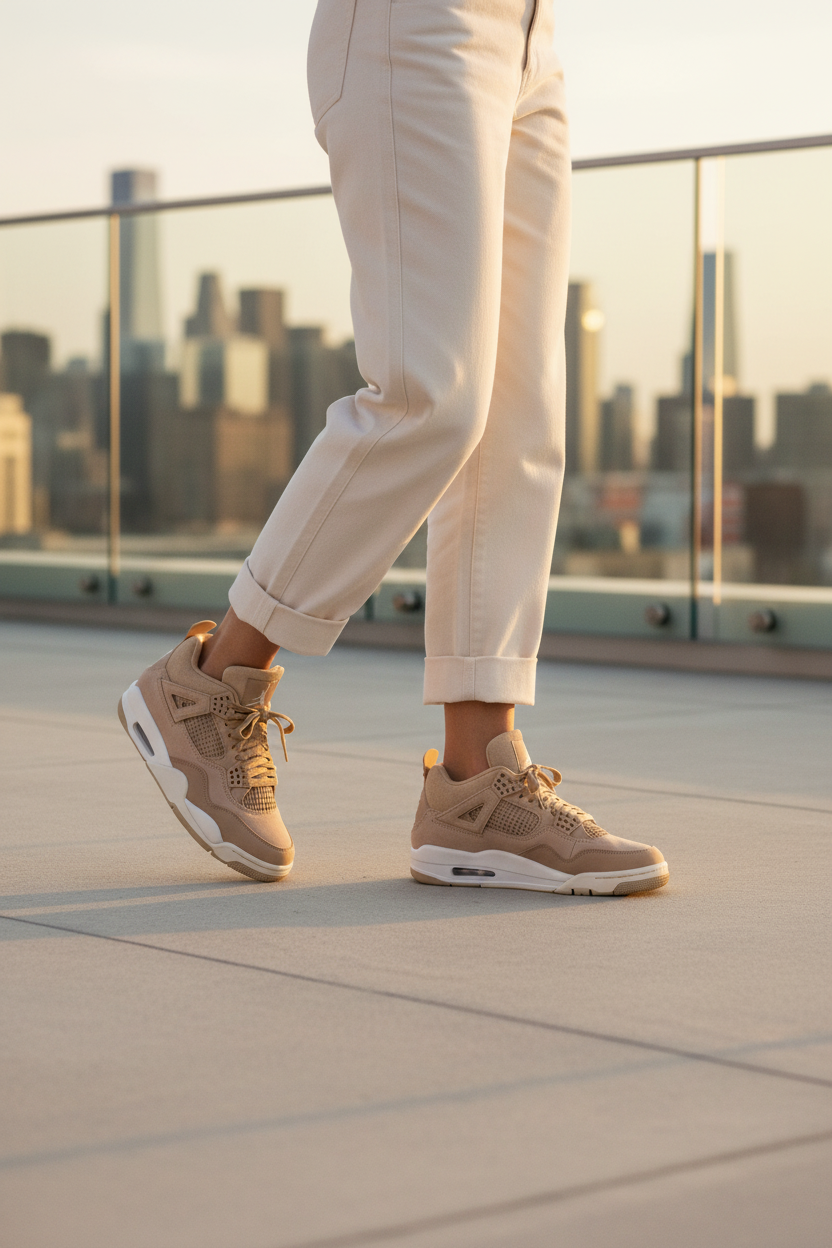 Jordan 4 Retro Cozy Girl – rooftop city