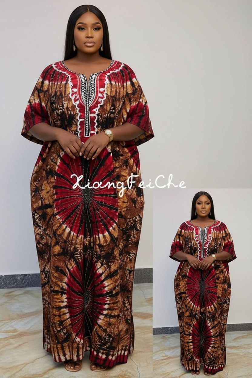 Red Brown Kaftan