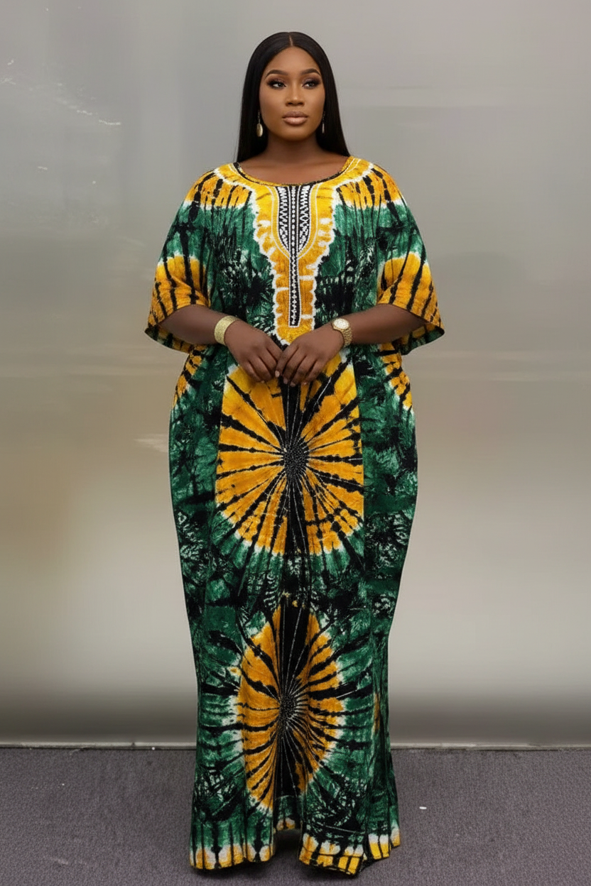 Yellow Green Kaftan